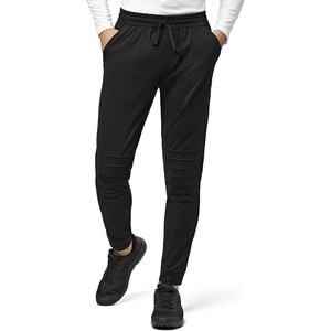 WonderWink Mens Men’s Moto Knit Jogger Pant(Black)