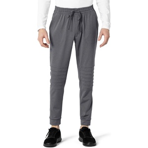 WonderWink Mens Men’s Moto Knit Jogger Pant(Pewter Heather)