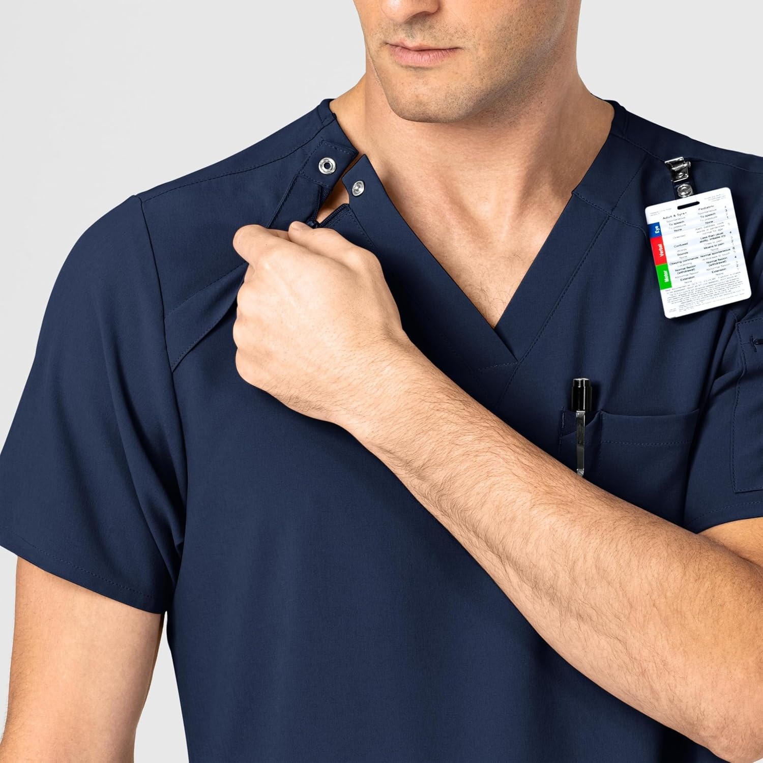 image:imageWINK Mens Scrub TopNavy