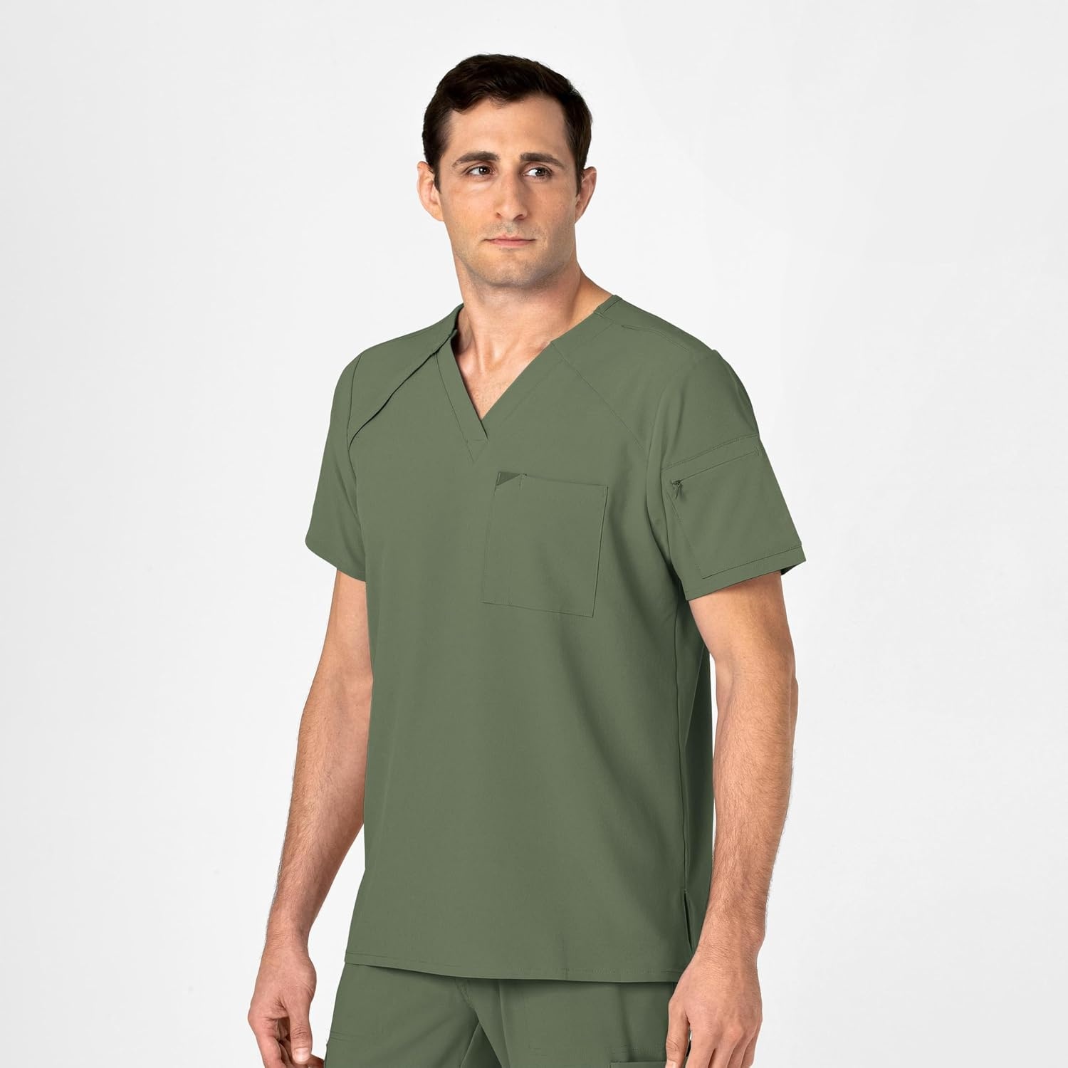 image:imageWINK Mens Scrub TopOlive