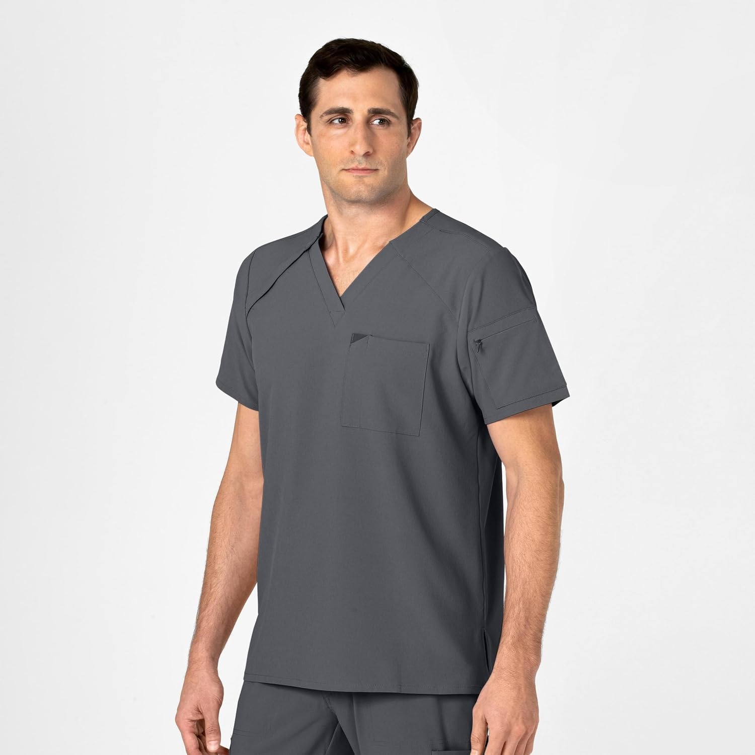 image:imageWINK Mens Scrub TopPewter