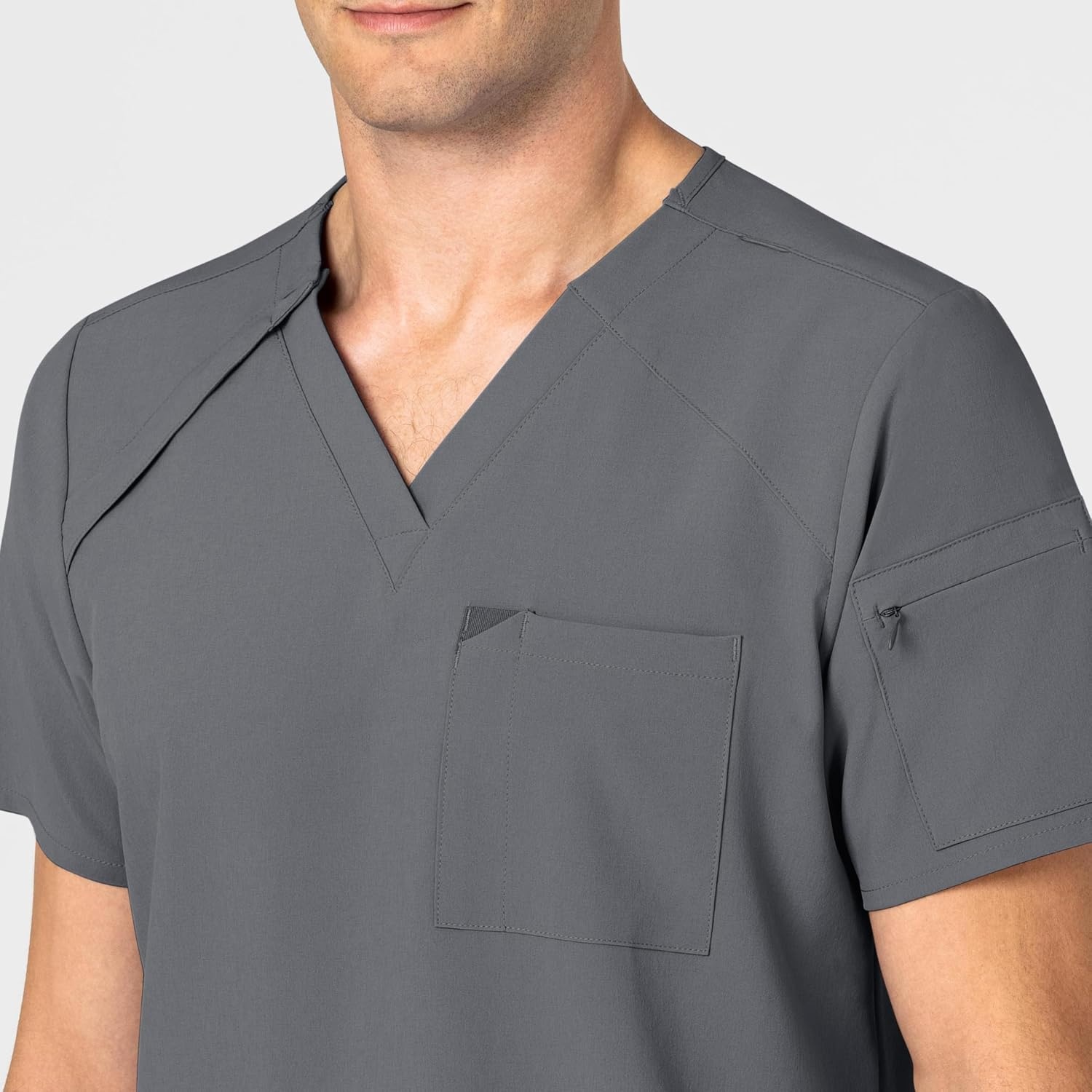 image:imageWINK Mens Scrub TopPewter