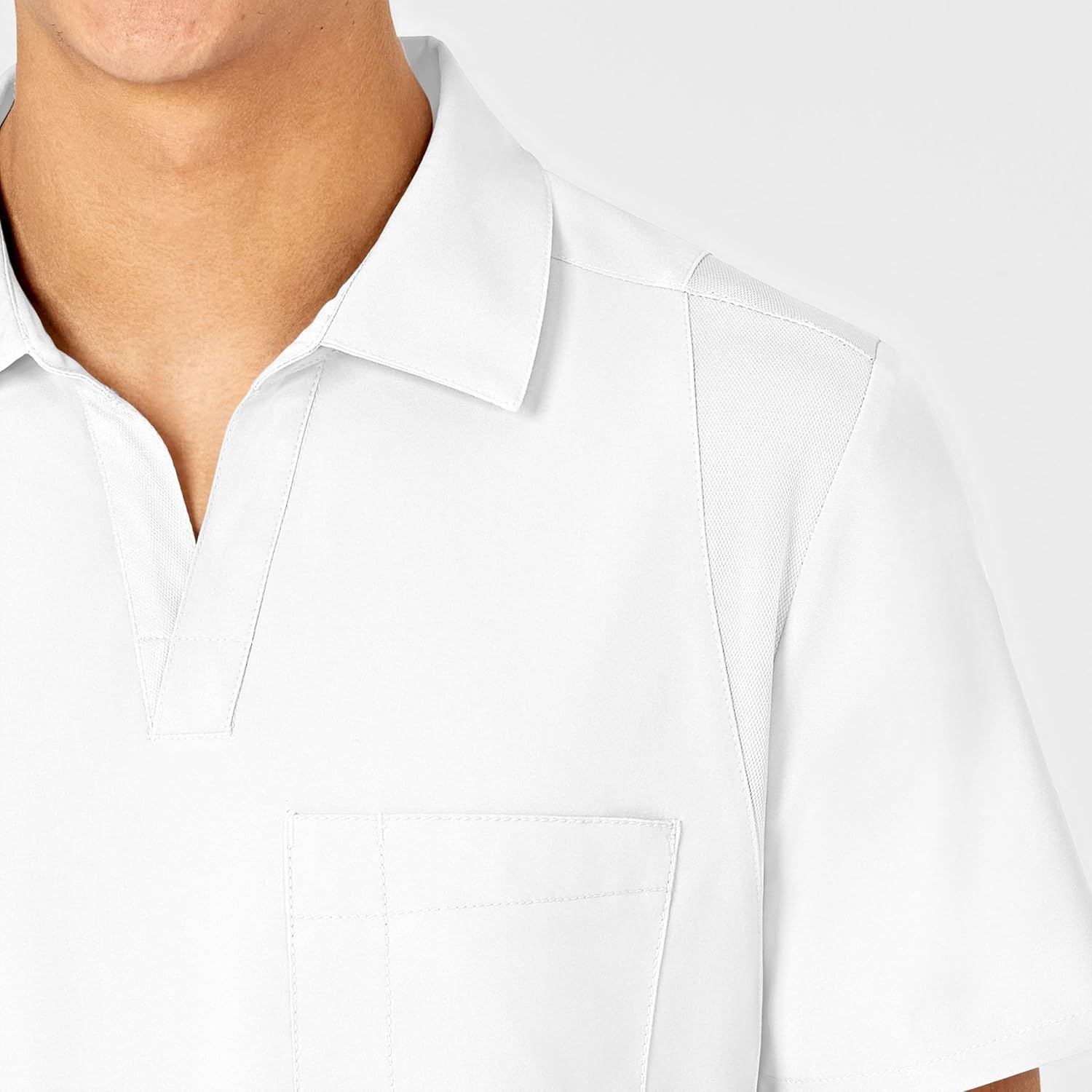image:imageWINK Mens Scrub TopWhite