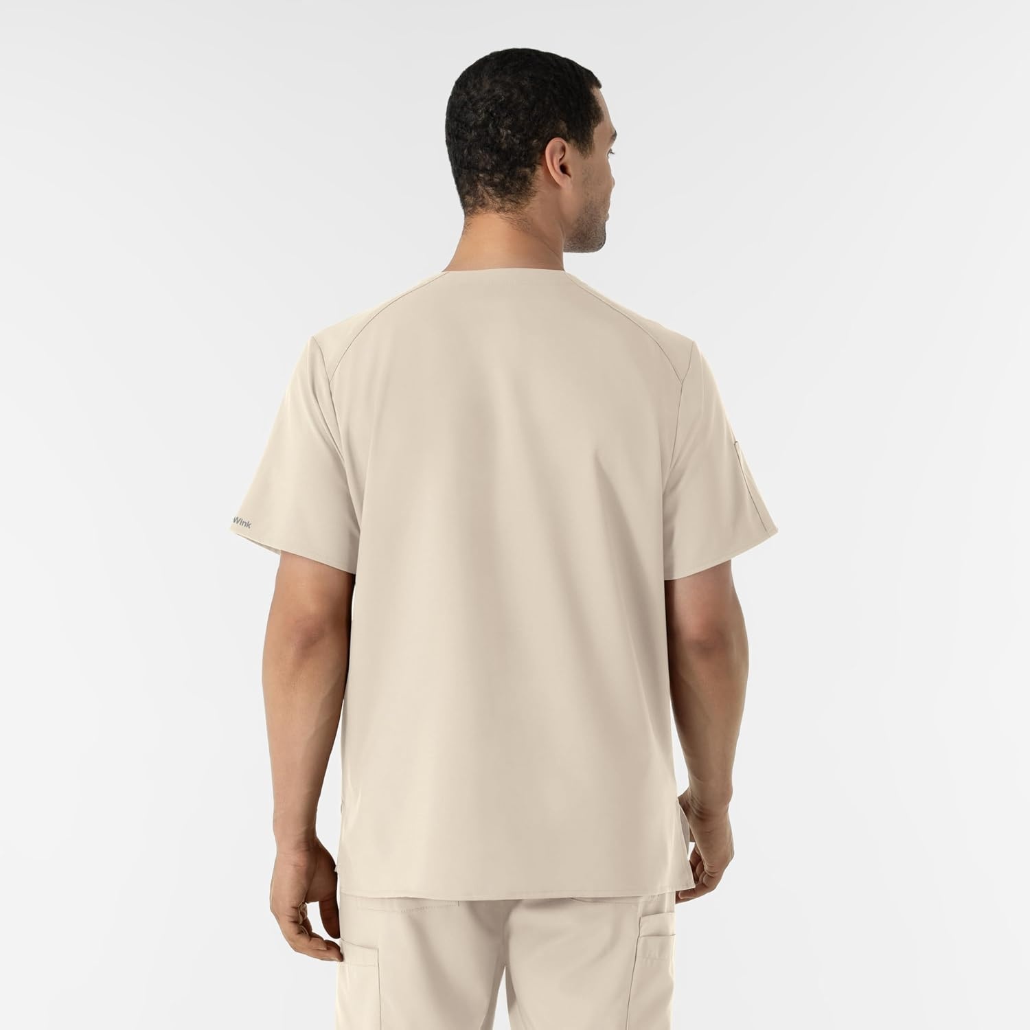 image:imageWINK W123 Mens VNeck Scrub TopKhaki