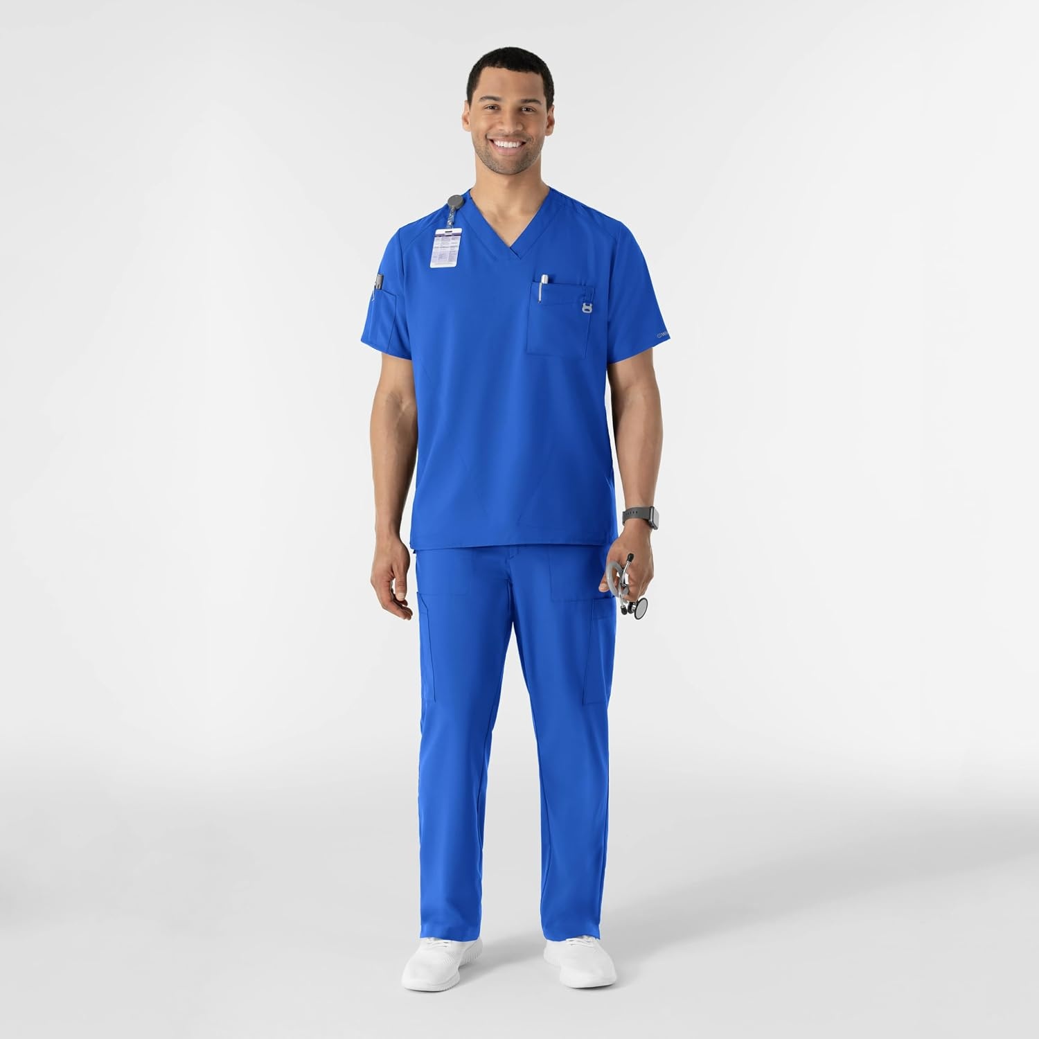 image:imageWINK W123 Mens VNeck Scrub TopRoyal