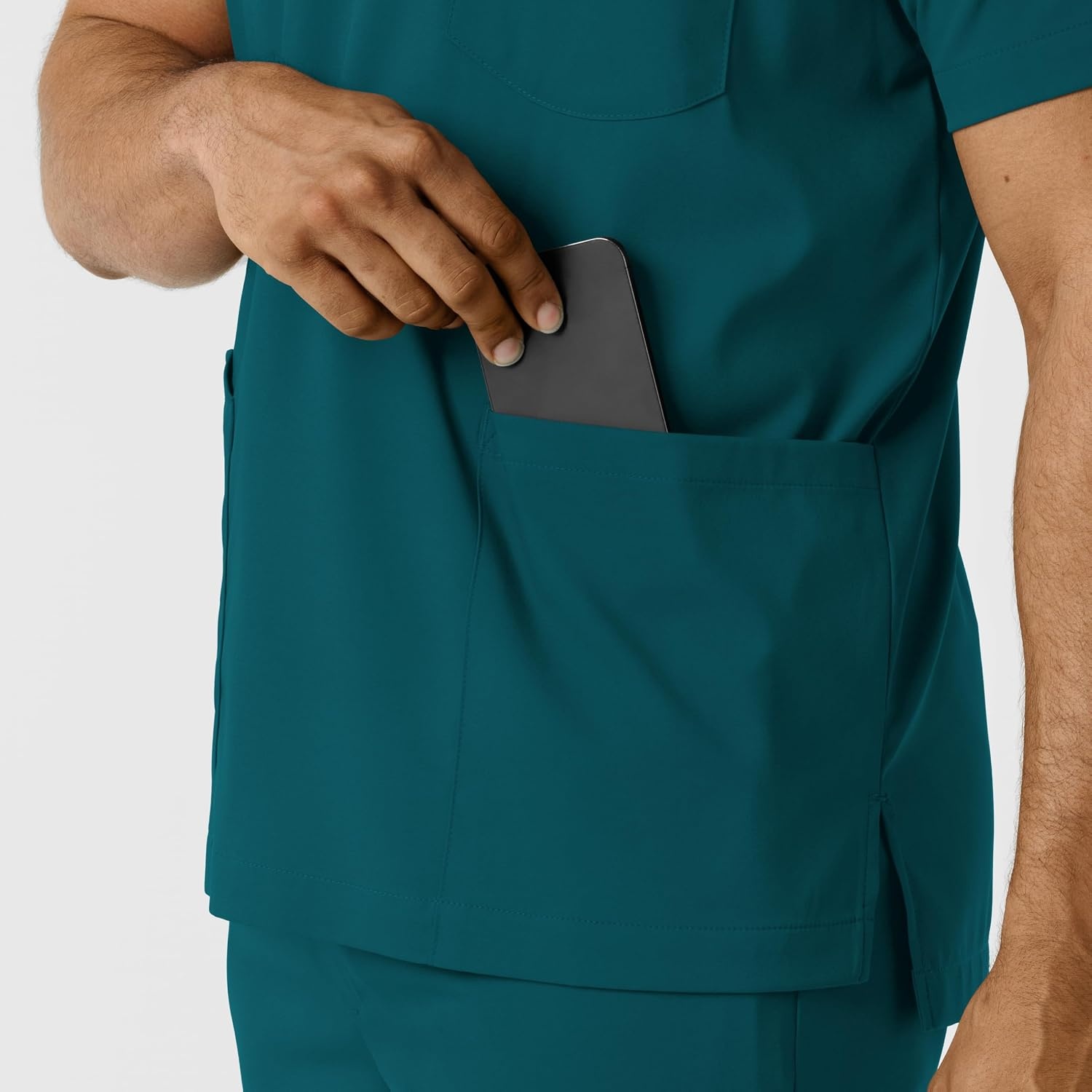 image:imageWink Boundless Mens Multi Pocket VNeck Scrub TopCaribbean