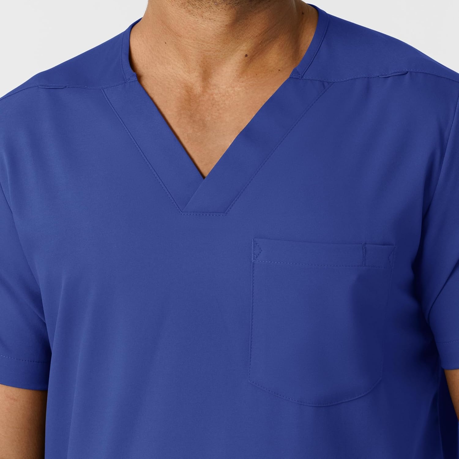 image:imageWink Boundless Mens Multi Pocket VNeck Scrub TopGalaxy Blue