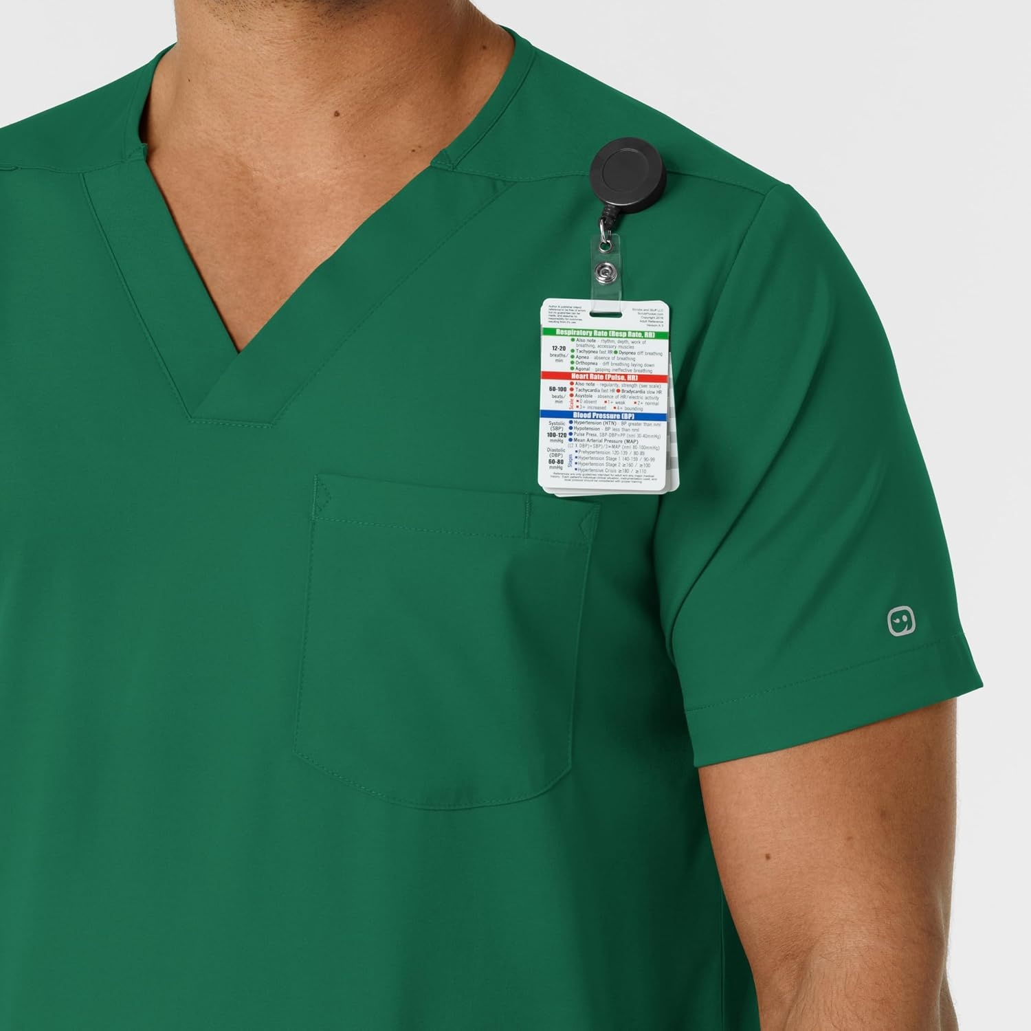 image:imageWink Boundless Mens Multi Pocket VNeck Scrub TopHunter