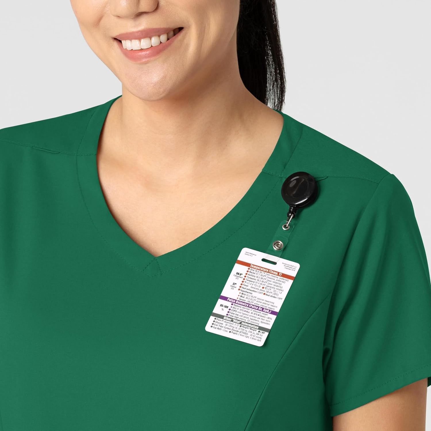 image:imageWink Boundless Womens 2Pocket VNeck Scrub TopHunter