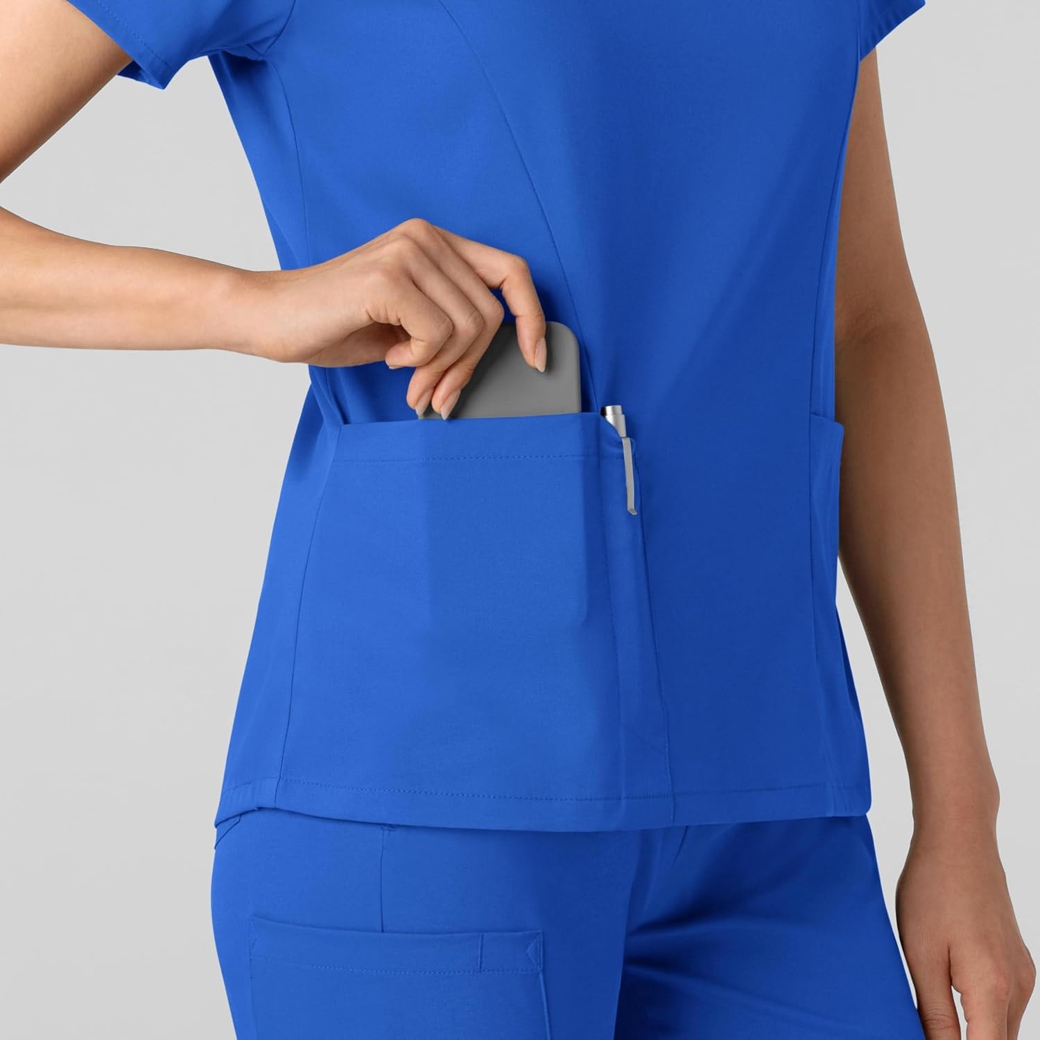 image:imageWink Boundless Womens 2Pocket VNeck Scrub TopRoyal