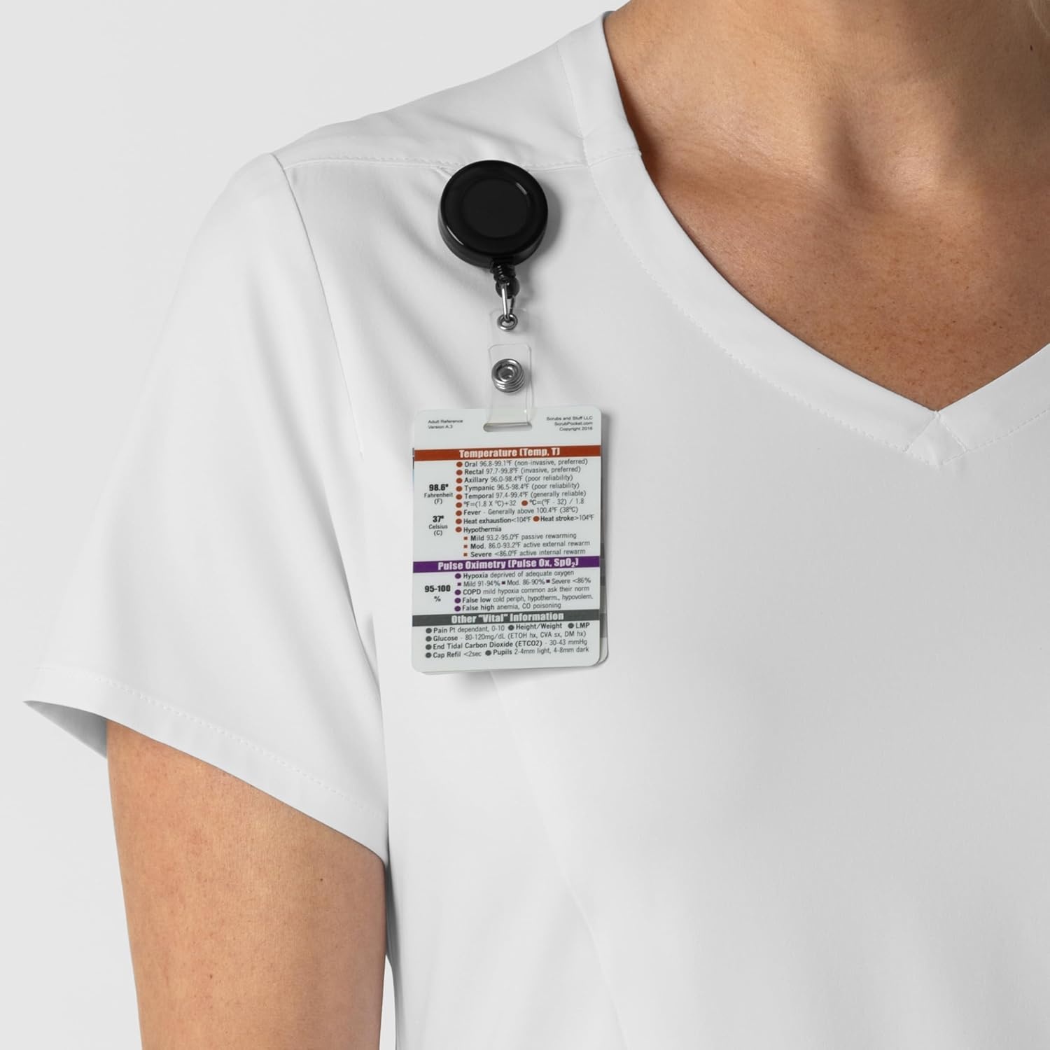 image:imageWink Boundless Womens 2Pocket VNeck Scrub TopWhite
