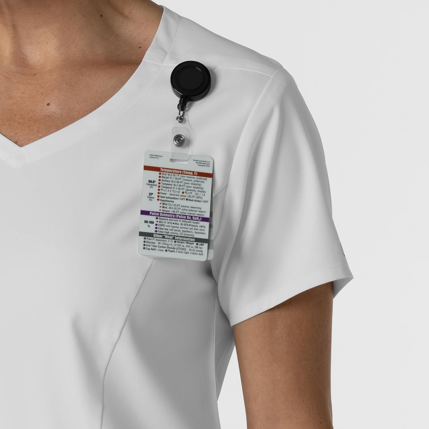 image:imageWink Boundless Womens 2Pocket VNeck Scrub TopWhite