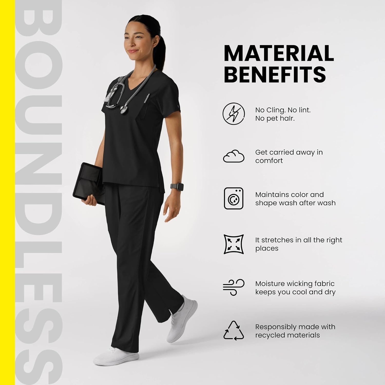 image:imageWink Boundless Womens Classic Scrub TeeCaribbean