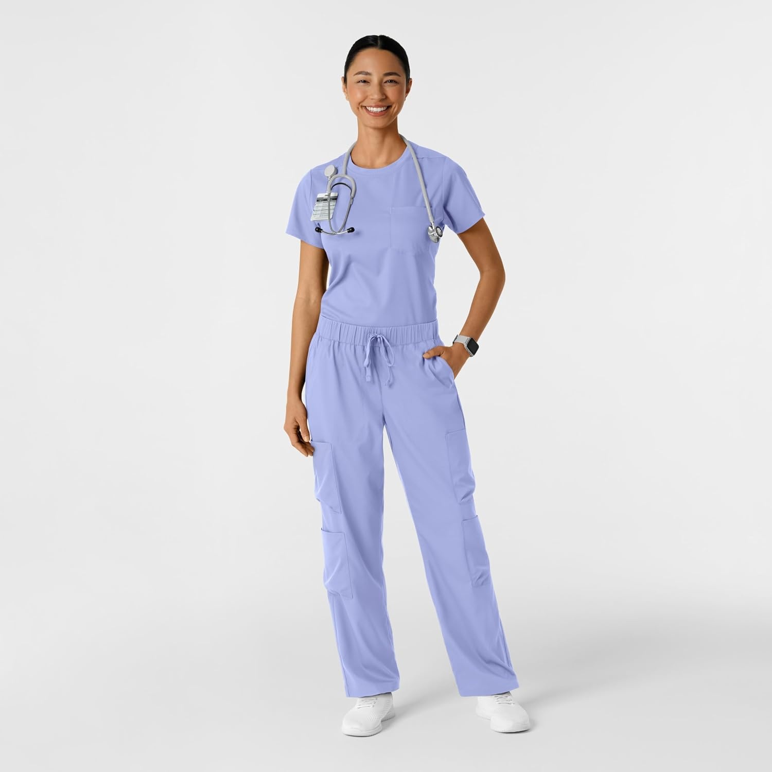 image:imageWink Boundless Womens Classic Scrub TeeCeil Blue