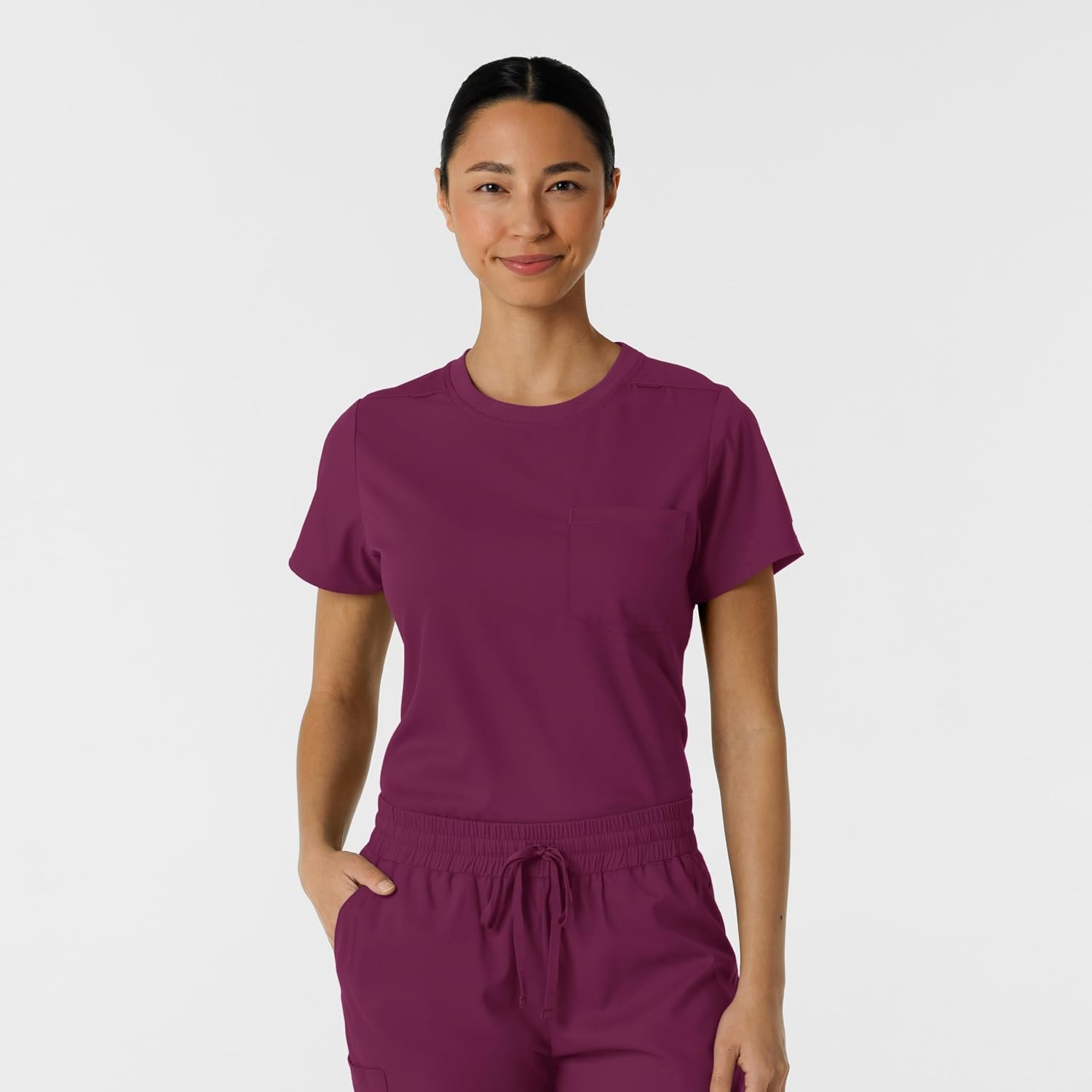 image:imageWink Boundless Womens Classic Scrub TeeWine