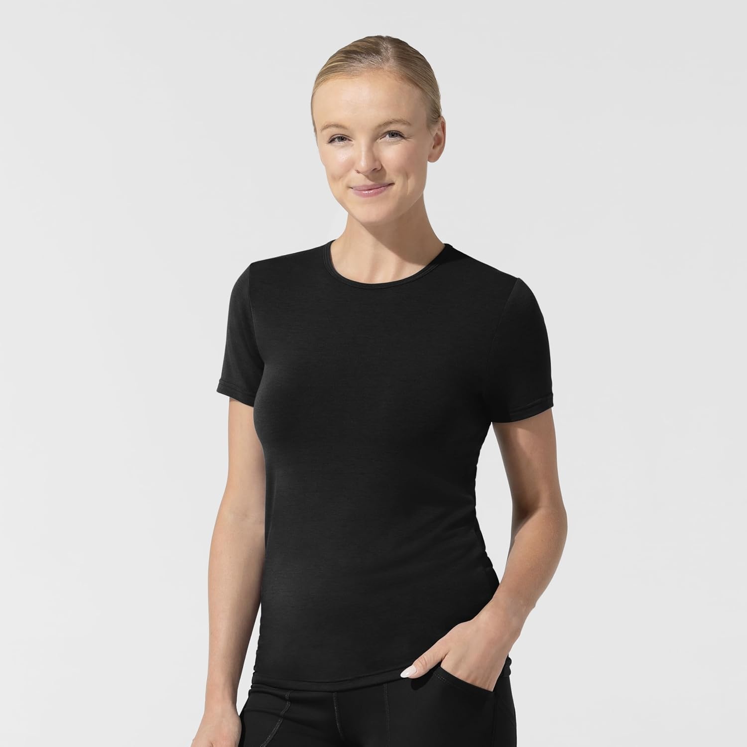 image:imageWink Layers Womens Short Sleeve Essential TeeBlack