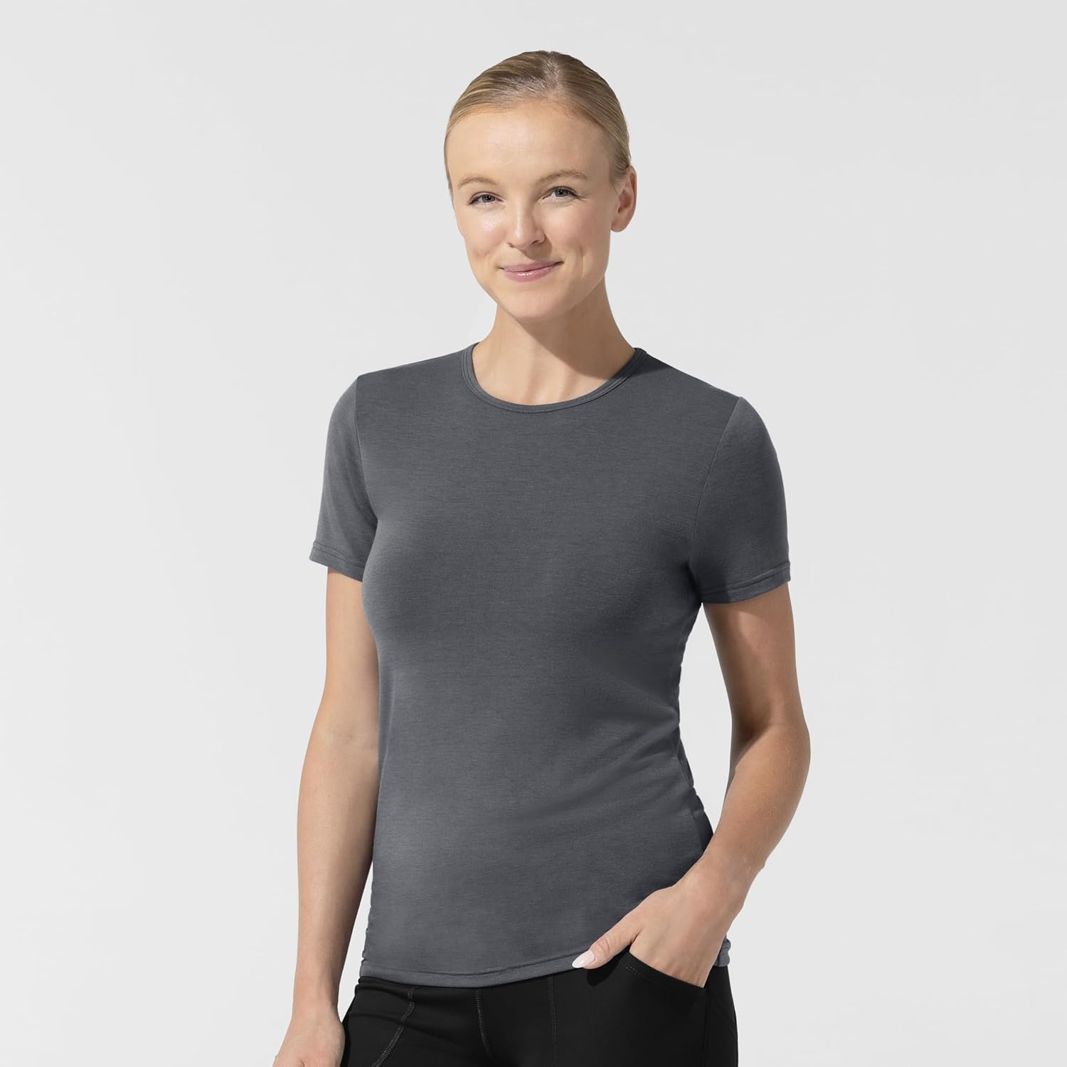 image:imageWink Layers Womens Short Sleeve Essential TeePewter