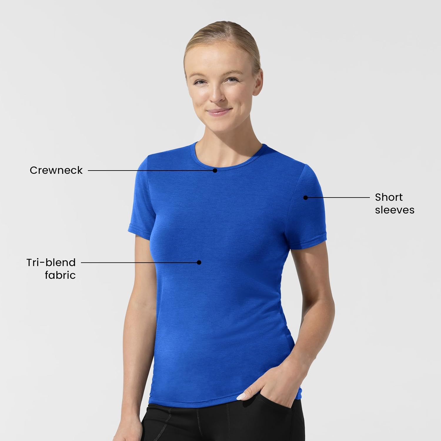 image:imageWink Layers Womens Short Sleeve Essential TeeRoyal