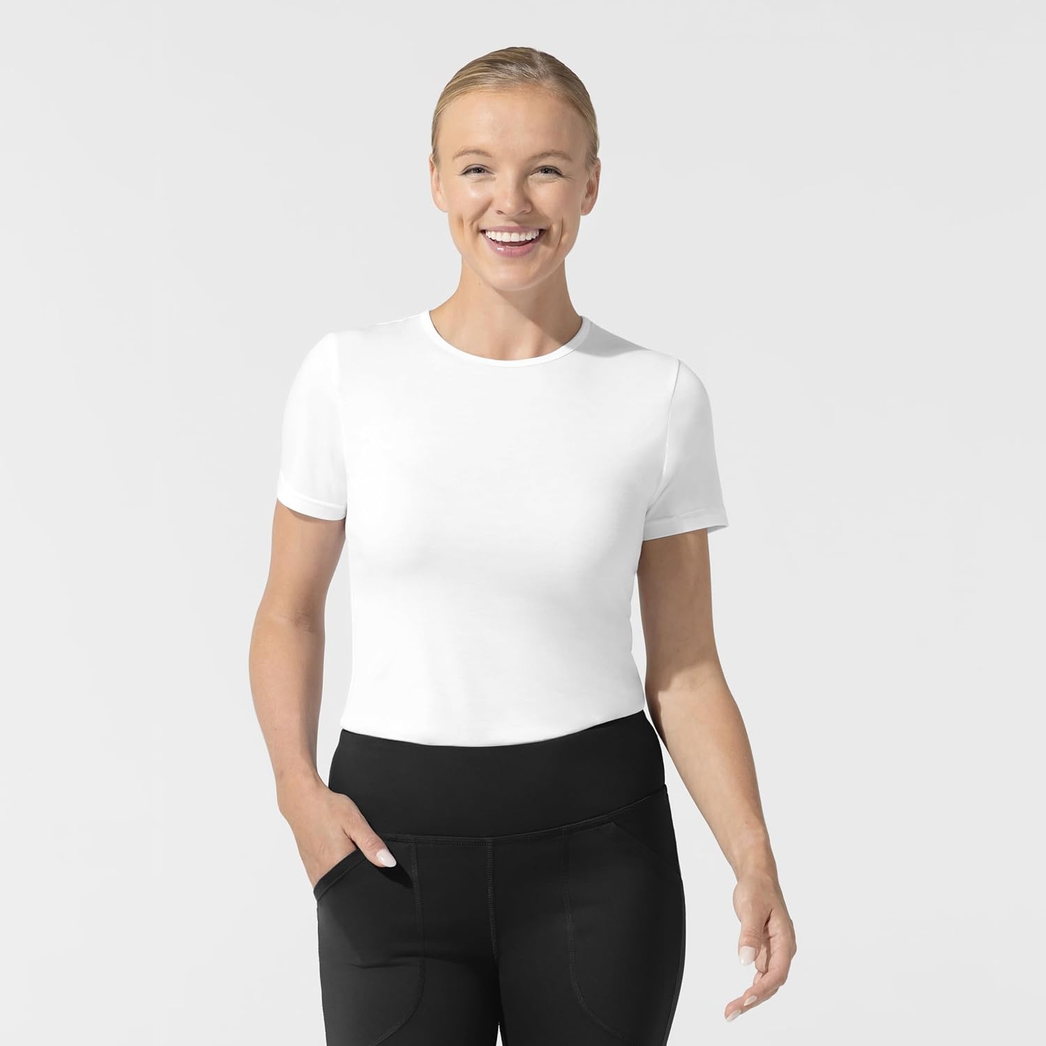 image:imageWink Layers Womens Short Sleeve Essential TeeWhite