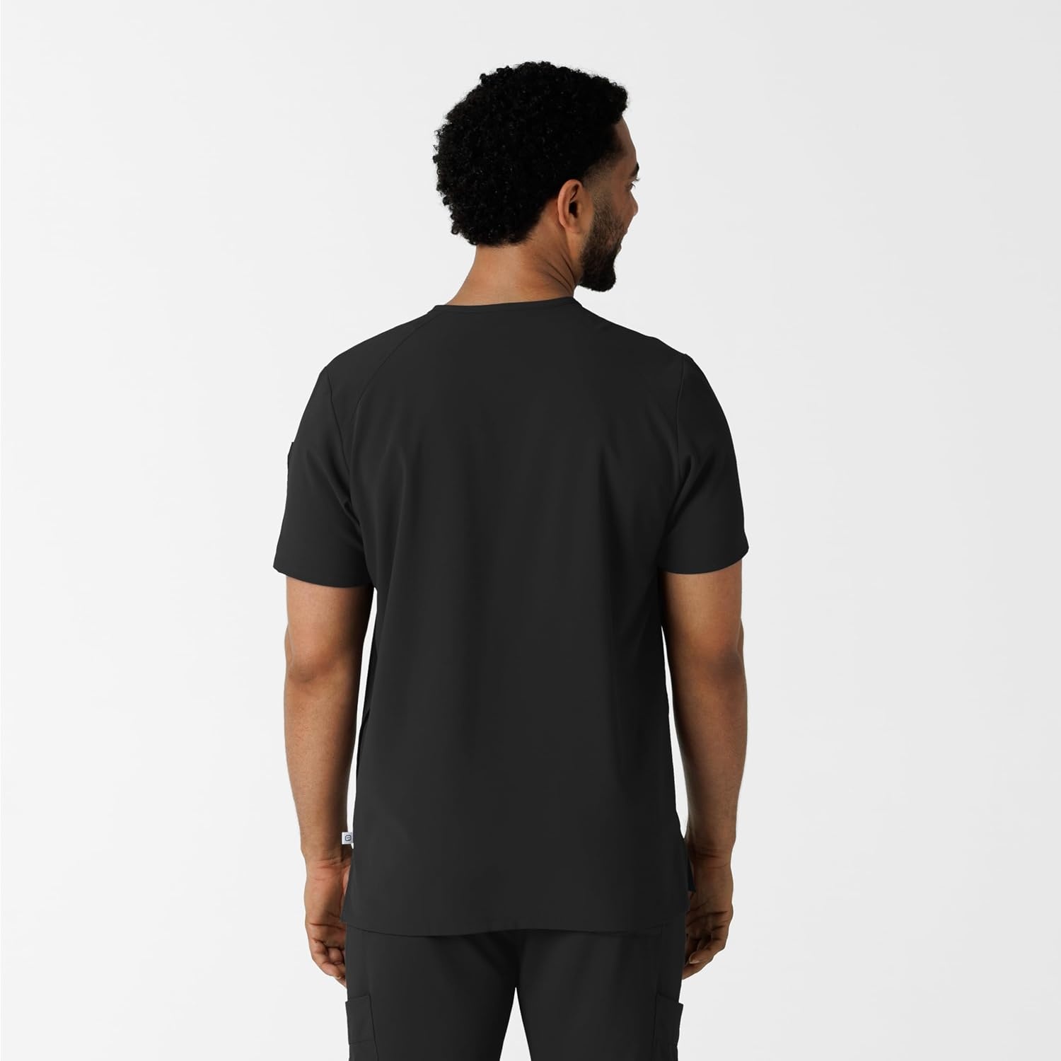 image:imageWink Renew Mens VNeck 5 Pocket Scrub TopBlack