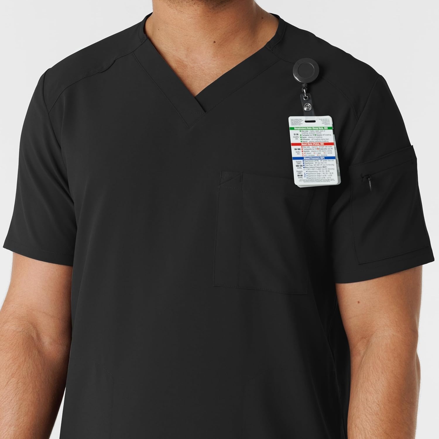 image:imageWink Renew Mens VNeck 5 Pocket Scrub TopBlack
