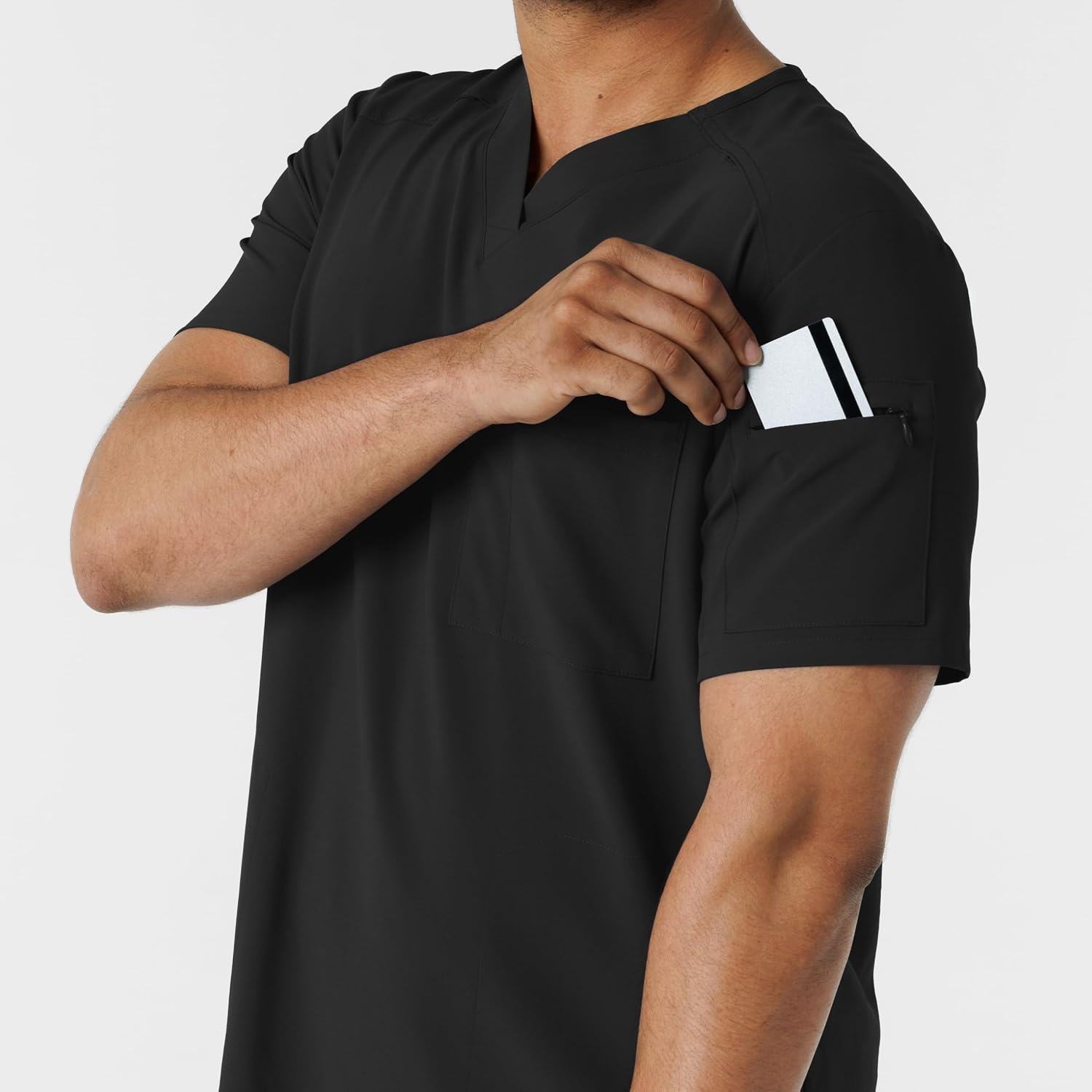 image:imageWink Renew Mens VNeck 5 Pocket Scrub TopBlack
