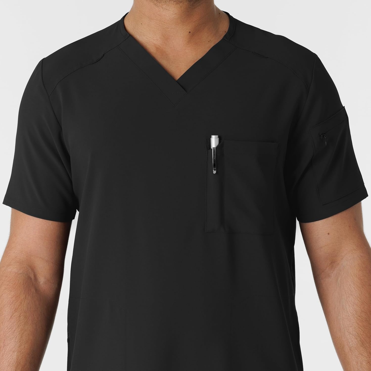 image:imageWink Renew Mens VNeck 5 Pocket Scrub TopBlack