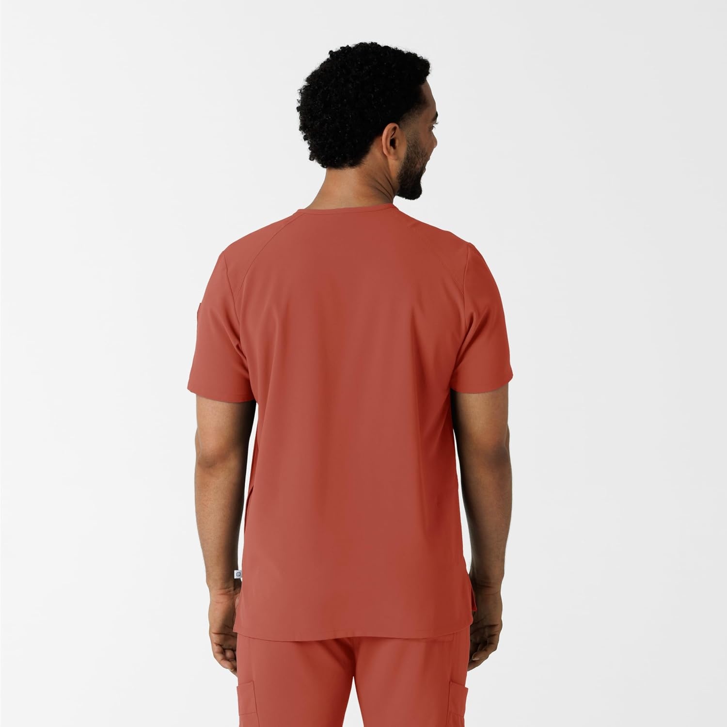 image:imageWink Renew Mens VNeck 5 Pocket Scrub TopMineral Red