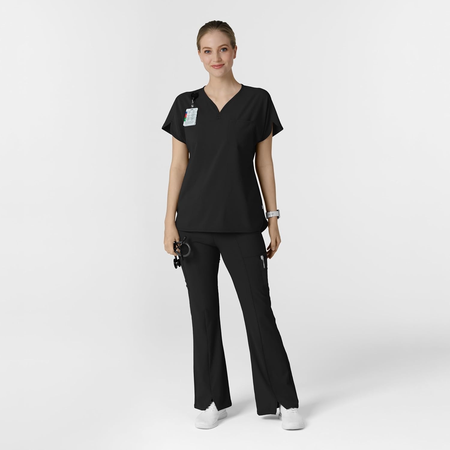 image:imageWink Renew Womens Dolman Scrub TopBlack