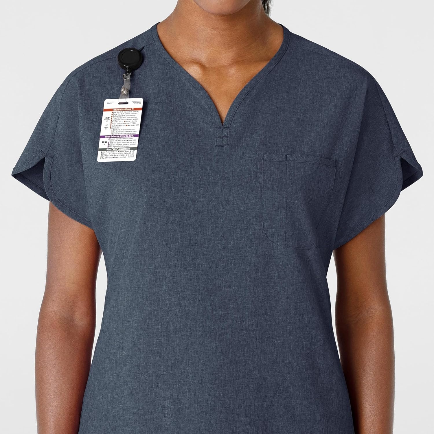 image:imageWink Renew Womens Dolman Scrub TopNavy Heather