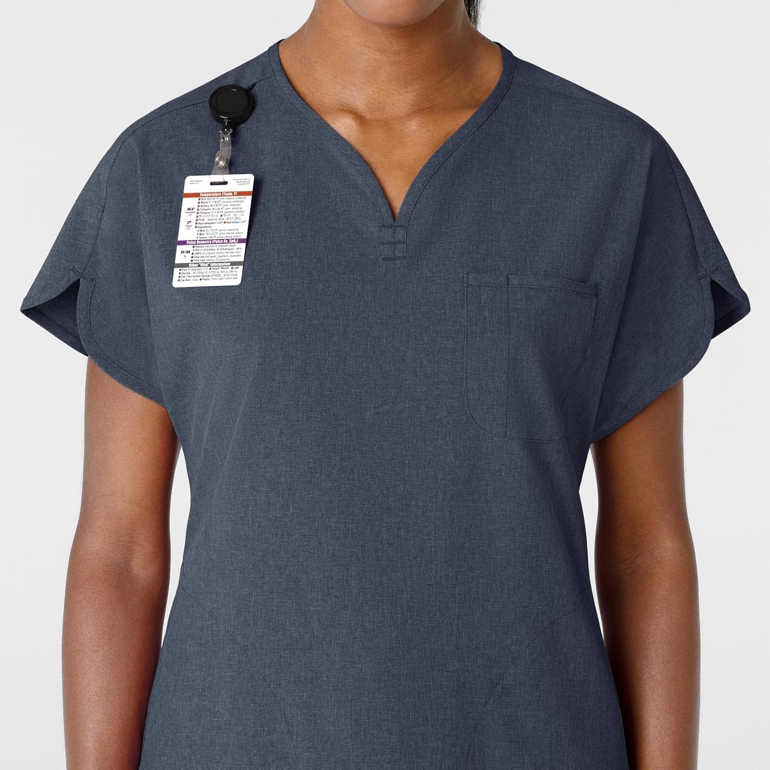 image:imageWink Renew Womens Dolman Scrub TopNavy Heather