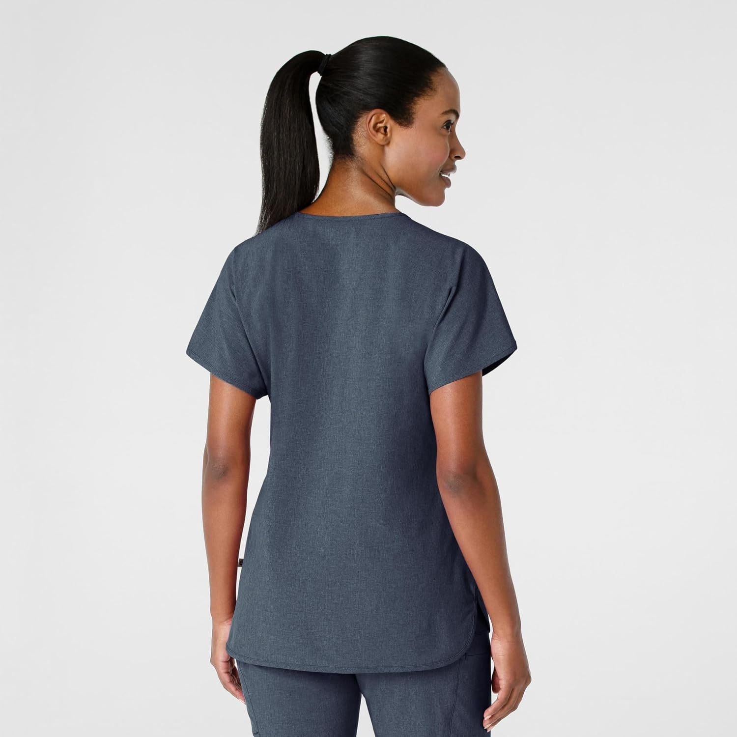 image:imageWink Renew Womens Dolman Scrub TopNavy Heather