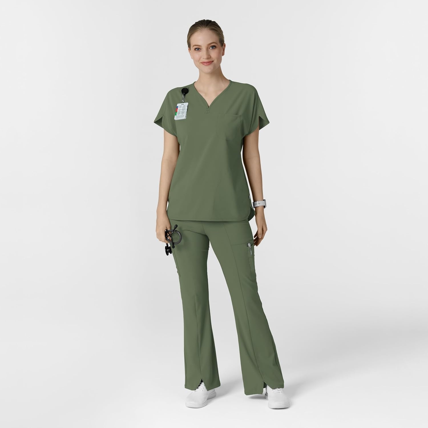 image:imageWink Renew Womens Dolman Scrub TopOlive