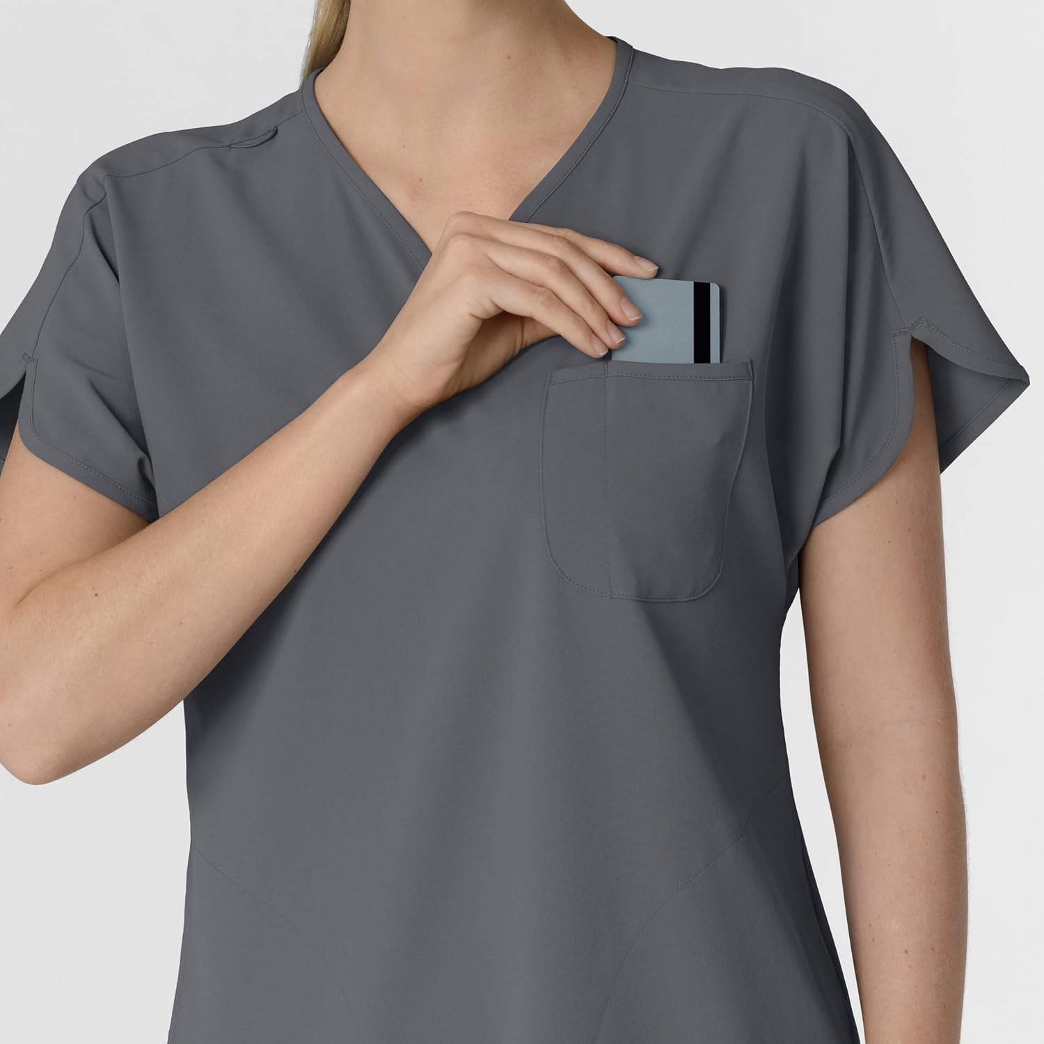 image:imageWink Renew Womens Dolman Scrub TopPewter