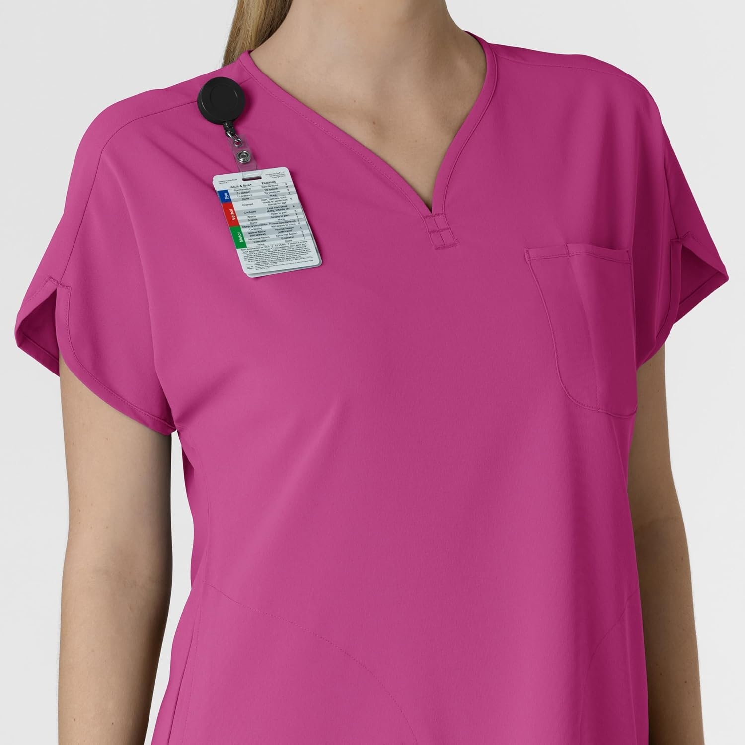 image:imageWink Renew Womens Dolman Scrub TopRaspberry