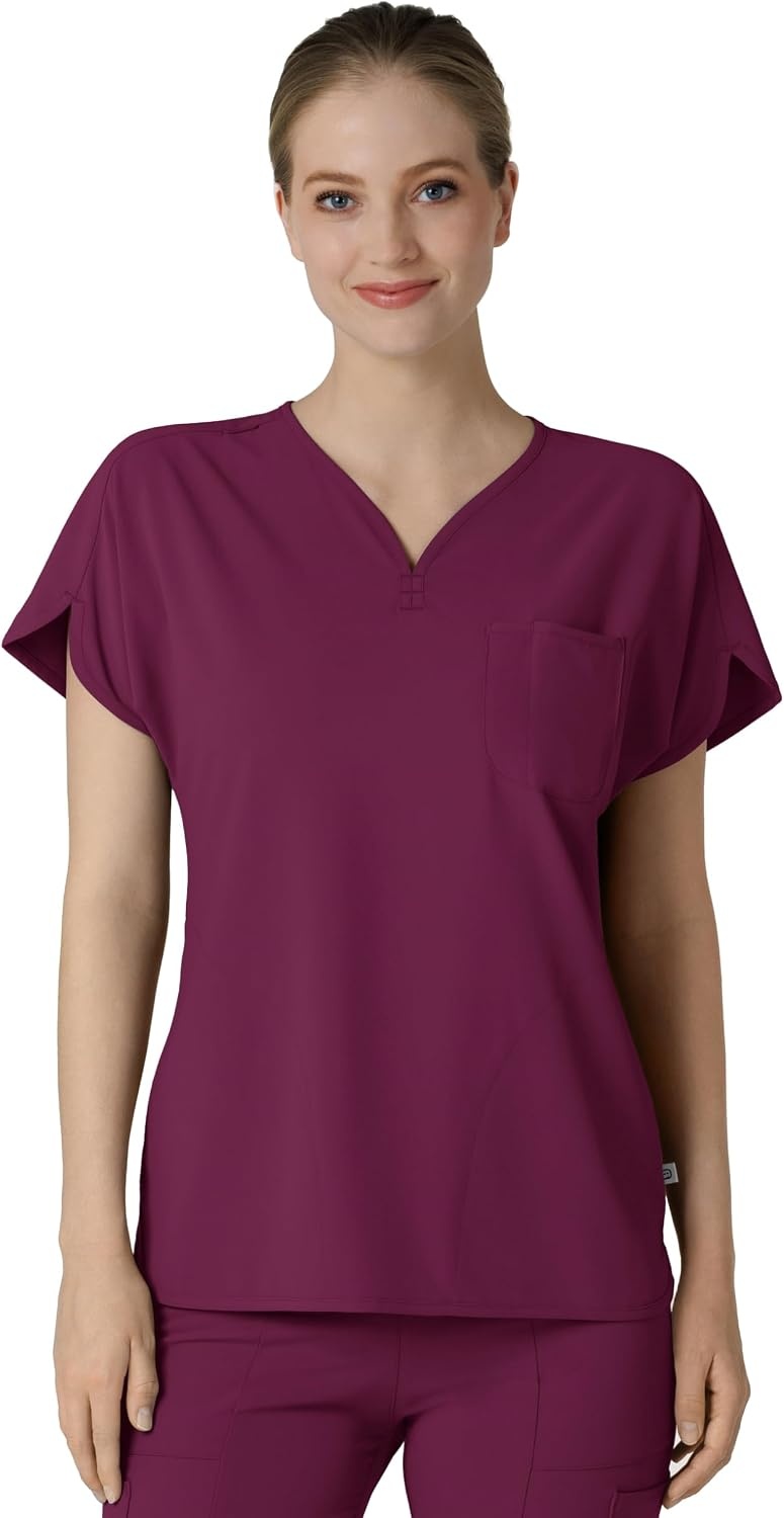 image:imageWink Renew Womens Dolman Scrub TopWine