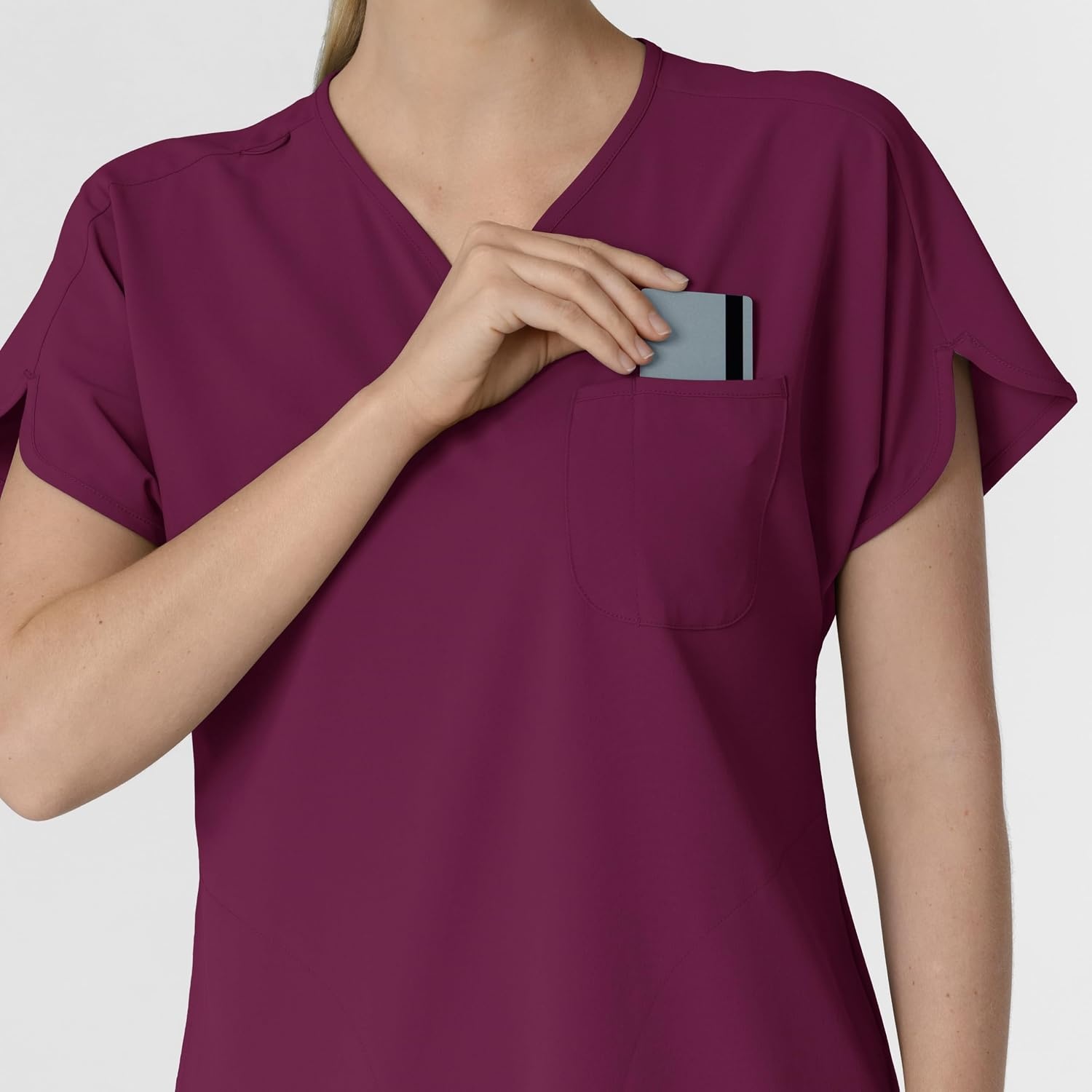 image:imageWink Renew Womens Dolman Scrub TopWine