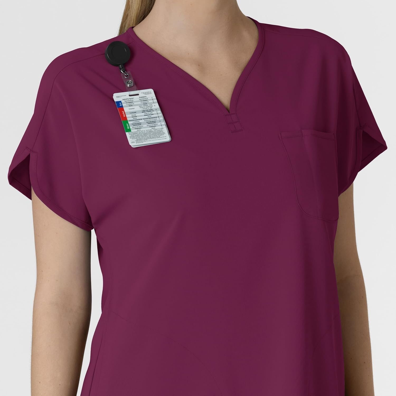image:imageWink Renew Womens Dolman Scrub TopWine