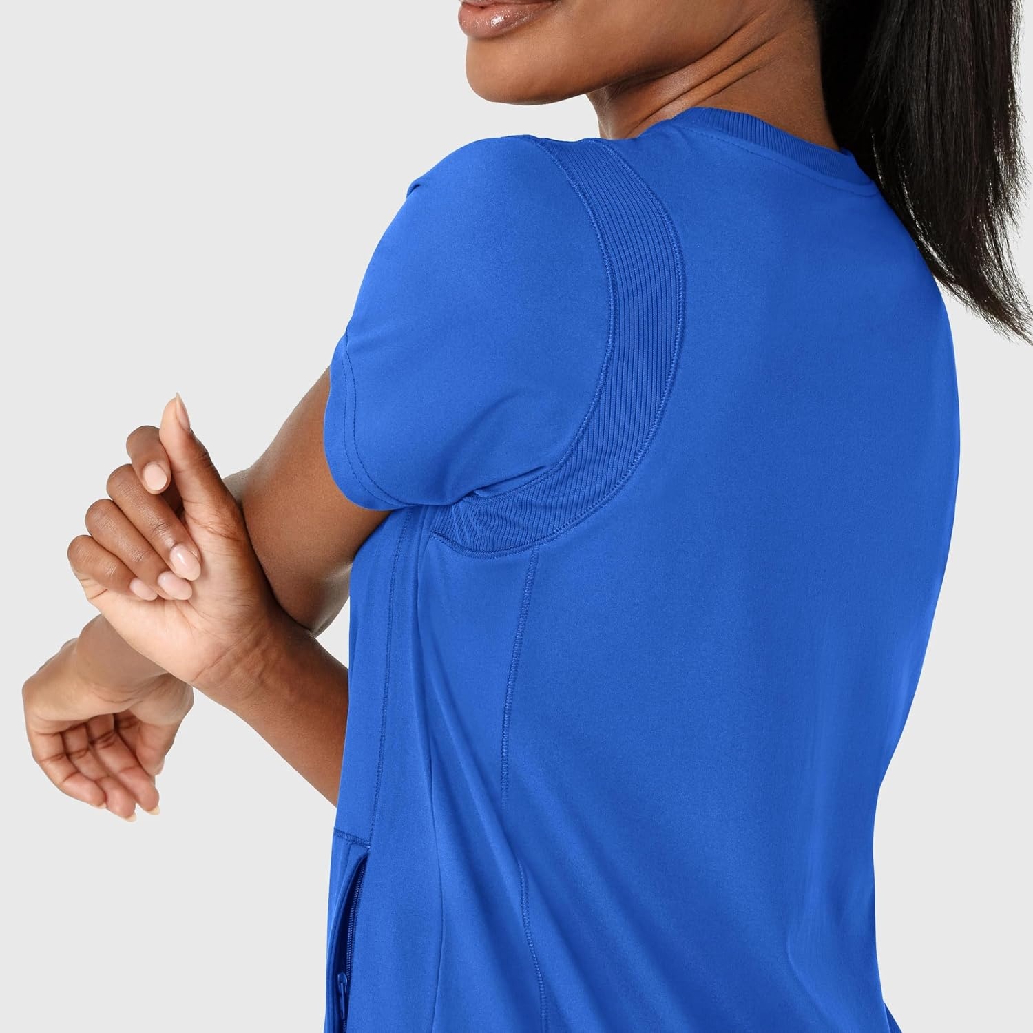 image:imageWink Renew Womens FlexnReach Crew Neck Scrub TopRoyal