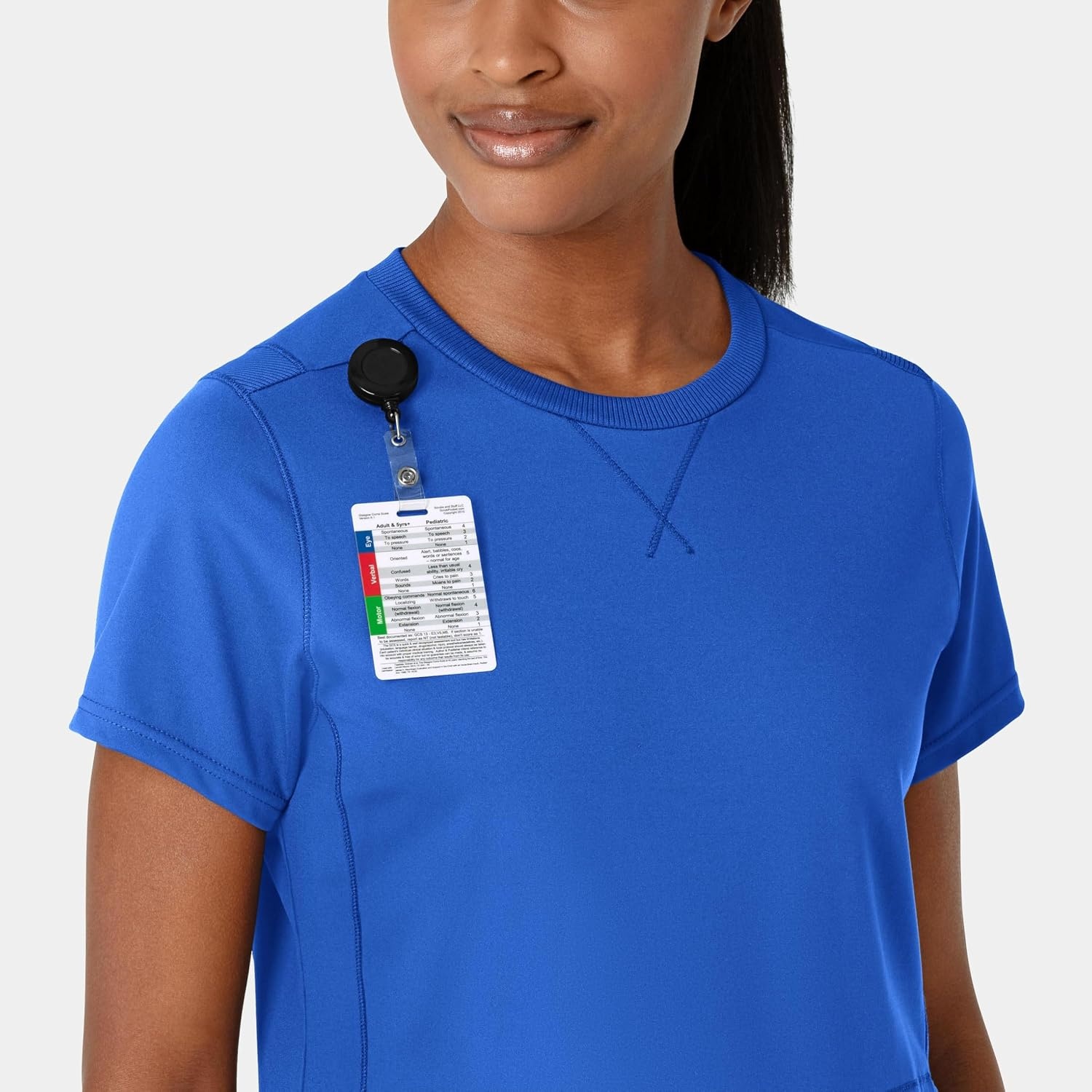 image:imageWink Renew Womens FlexnReach Crew Neck Scrub TopRoyal