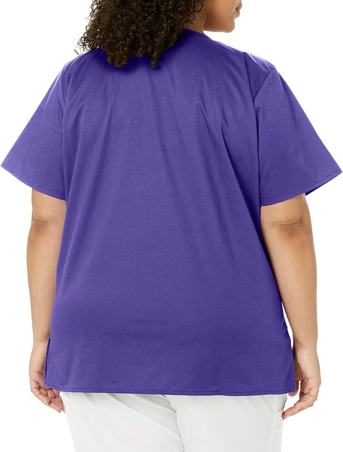 image:imageWink W123 Womens Mock Wrap Scrub TopGrape