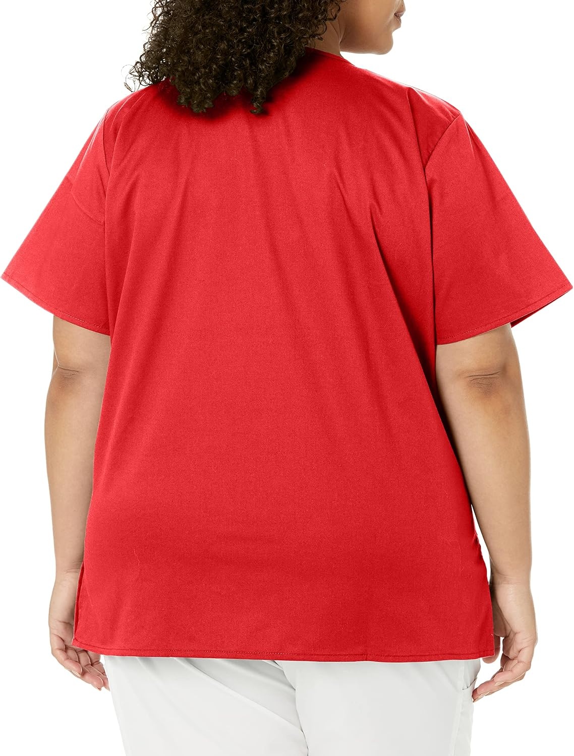 image:imageWink W123 Womens Mock Wrap Scrub TopRed