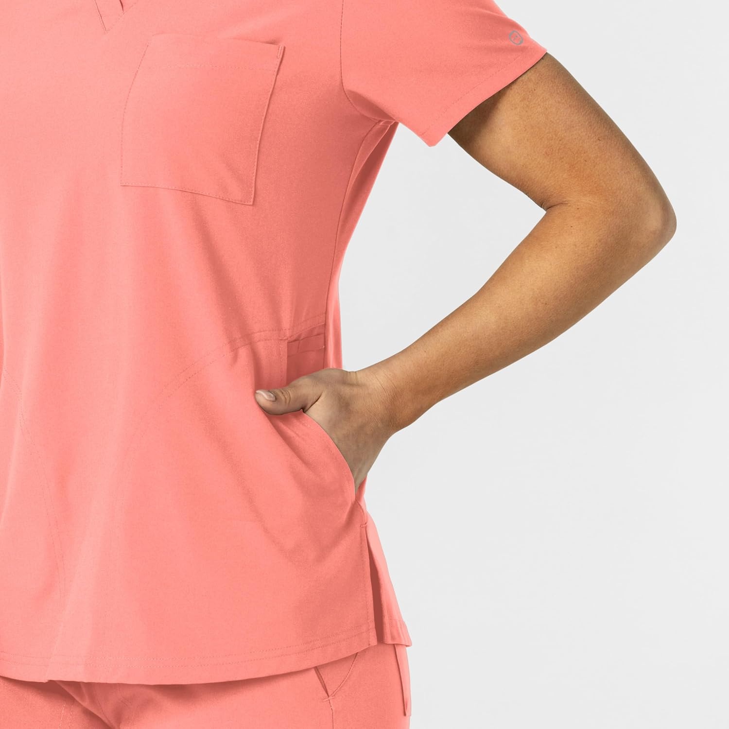 image:imageWink Womens Womens FlexnReach VNeck Scrub TopParadise Pink