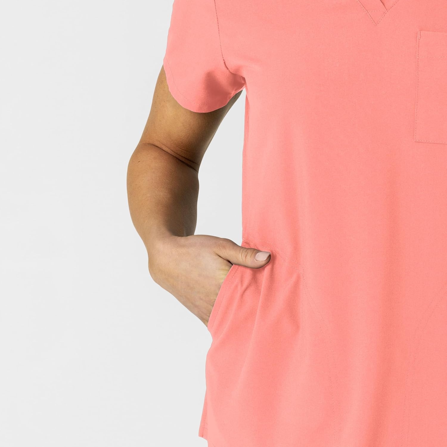 image:imageWink Womens Womens FlexnReach VNeck Scrub TopParadise Pink