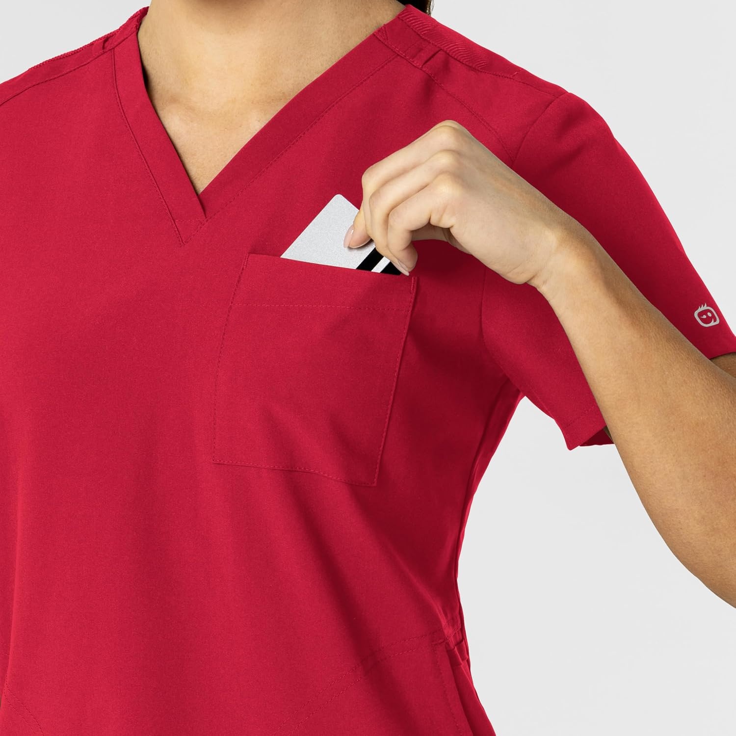 image:imageWink Womens Womens FlexnReach VNeck Scrub TopRed