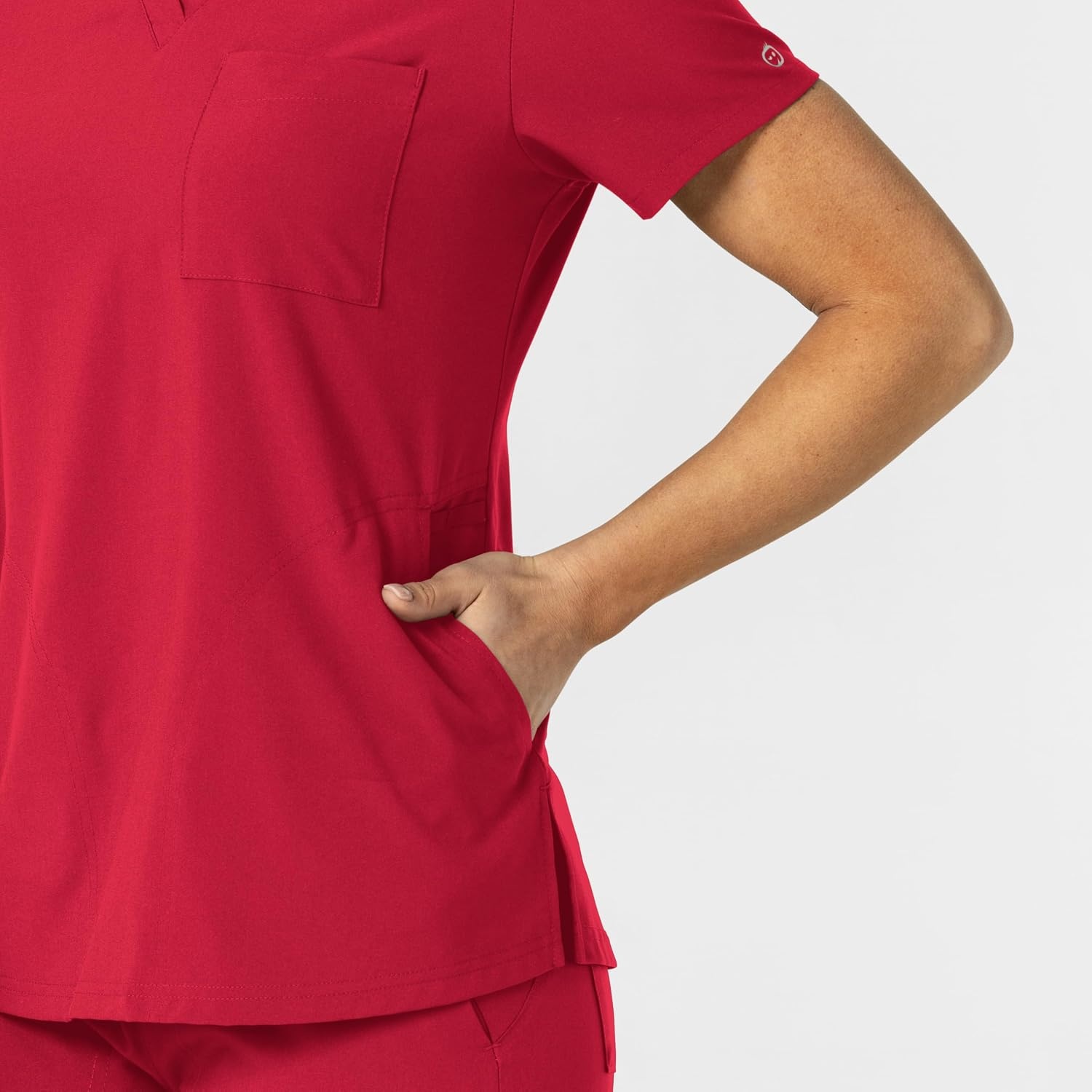 image:imageWink Womens Womens FlexnReach VNeck Scrub TopRed