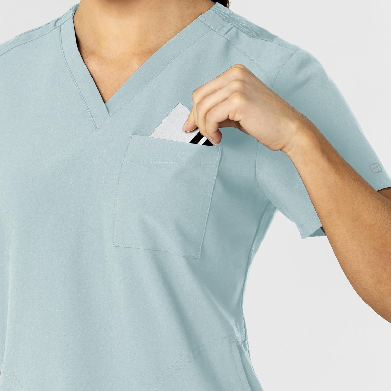 image:imageWink Womens Womens FlexnReach VNeck Scrub TopSky Blue