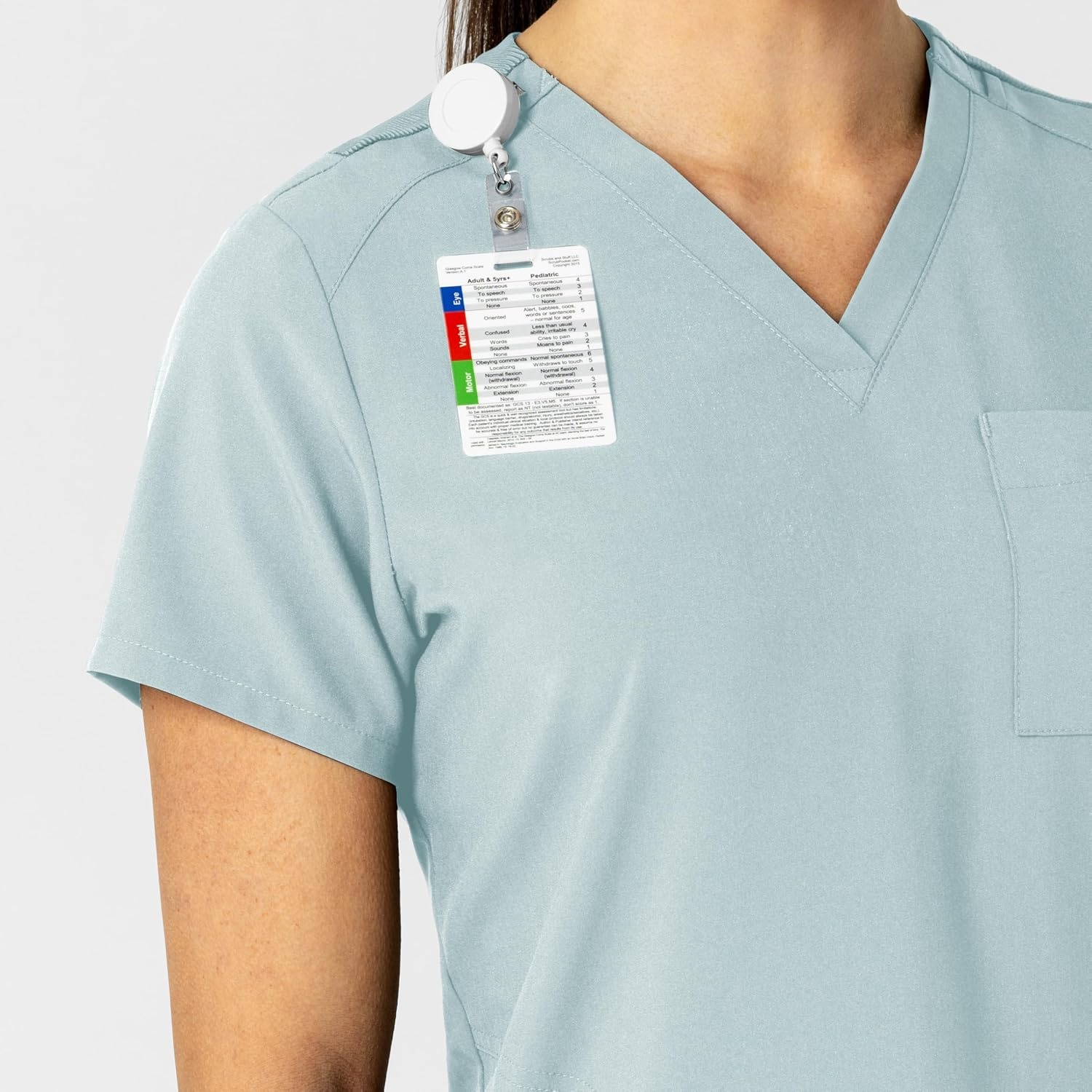 image:imageWink Womens Womens FlexnReach VNeck Scrub TopSky Blue