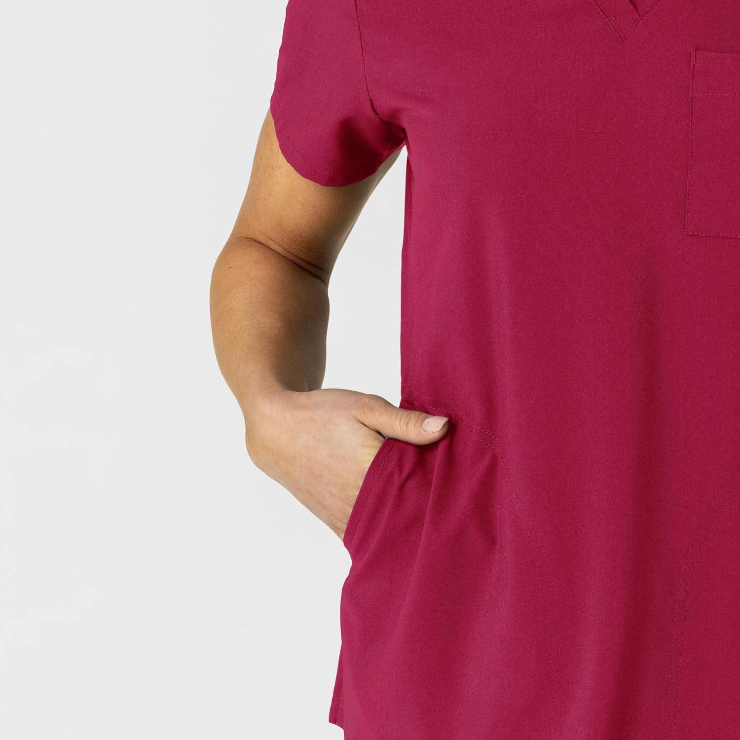 image:imageWink Womens Womens FlexnReach VNeck Scrub TopViva Magenta