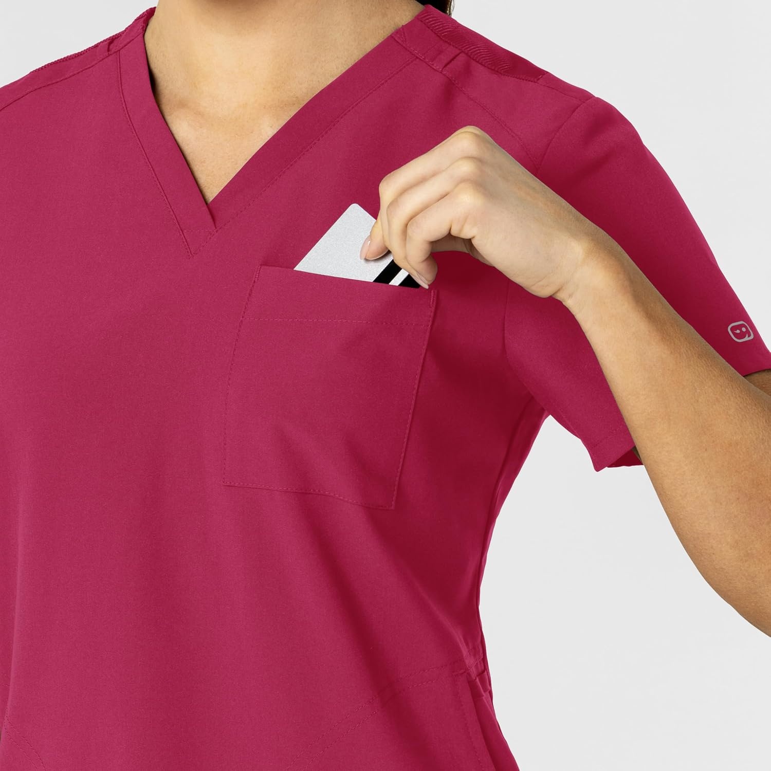 image:imageWink Womens Womens FlexnReach VNeck Scrub TopViva Magenta